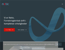 Tablet Screenshot of netic.dk